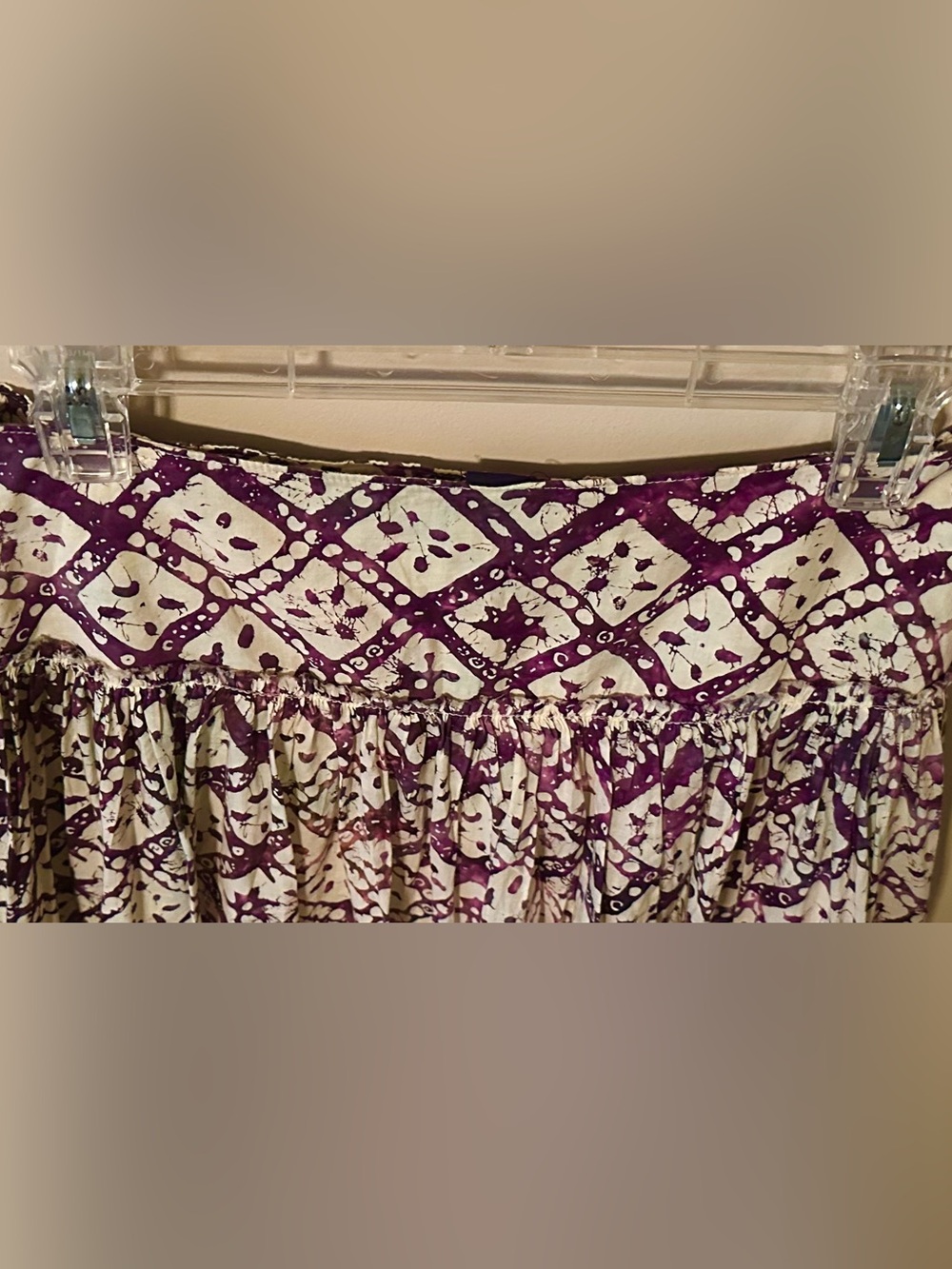 GAP Printed Purple and White Skirt - Picture 2 of 4